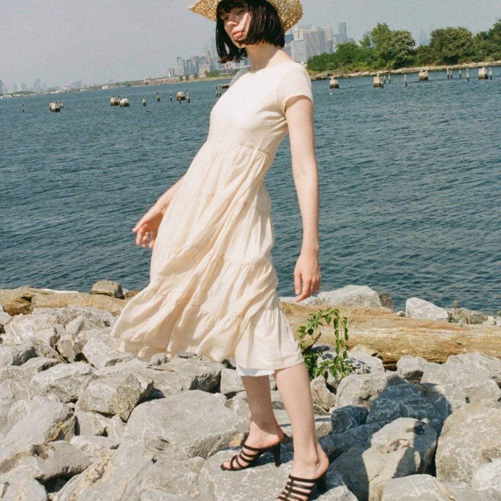 NWT Ajaie Alaie She's A Soloist Dress size small / cream / off white color